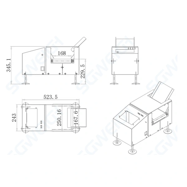 SG-100LR 2-300g Mini Dynamic Precision Customized Check Weigher Machine