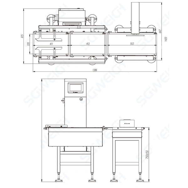 100% Weight Inspection-Check Weigher for Accurate Production Control