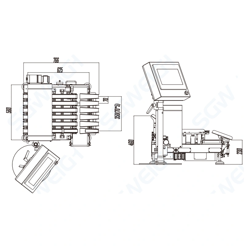Multi-Row Online Check Weigher Multi-Conveyor Line Small Pouch/Box Weight Checker