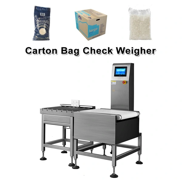 1-15kg Boxed And Bagged Products Checkweigher Dynamic Conveyor with Pusher Reject