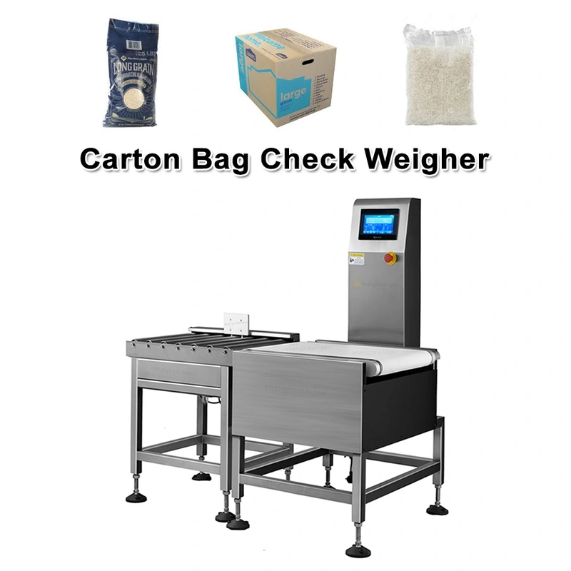 1-15kg Boxed And Bagged Products Checkweigher Dynamic Conveyor with Pusher Reject