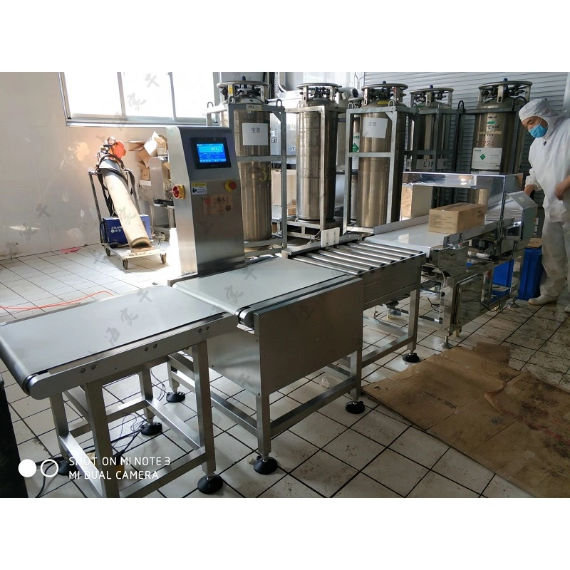 1-15kg Boxed And Bagged Products Checkweigher Dynamic Conveyor with Pusher Reject