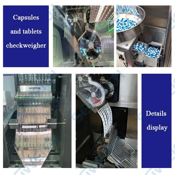 Pharmaceutical Automatic Checkwegher 00-5# Capsule Dynamic Weighing Machine Online Recheck Scale