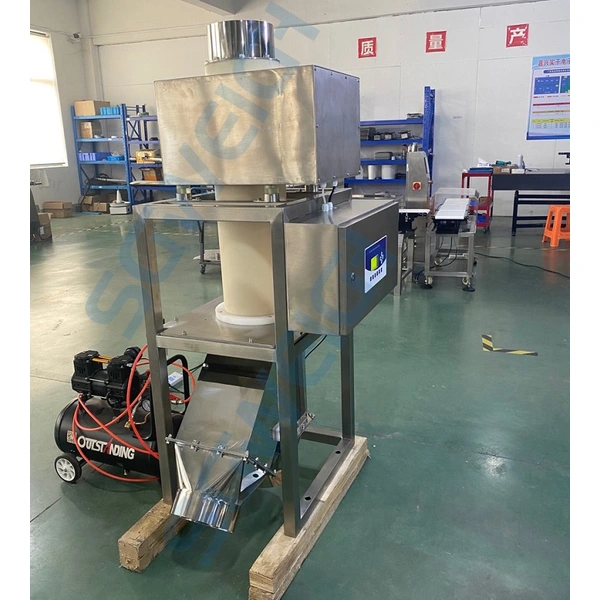 Vertical Reject Metal Detector System,Powder Product Metal Detector,Free Fall Pipe Metal Detector