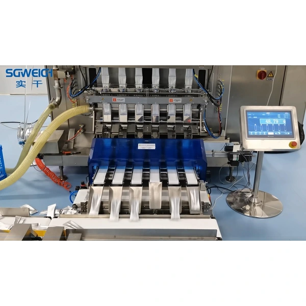 Multi-lane Checkweigher for Separate Stickpack Pouches Multi-Conveyor Line Weighing Scale