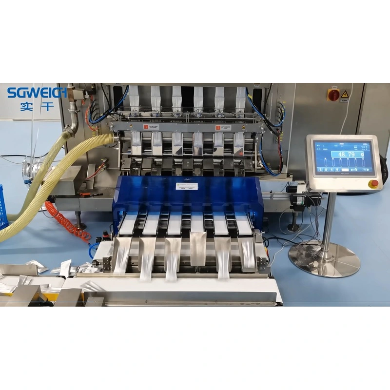 Multi-lane Checkweigher for Separate Stickpack Pouches Multi-Conveyor Line Weighing Scale