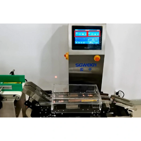 High Speed Dual-lane Checkweigher Small Package 2 Lines Conveyor Belt Scale