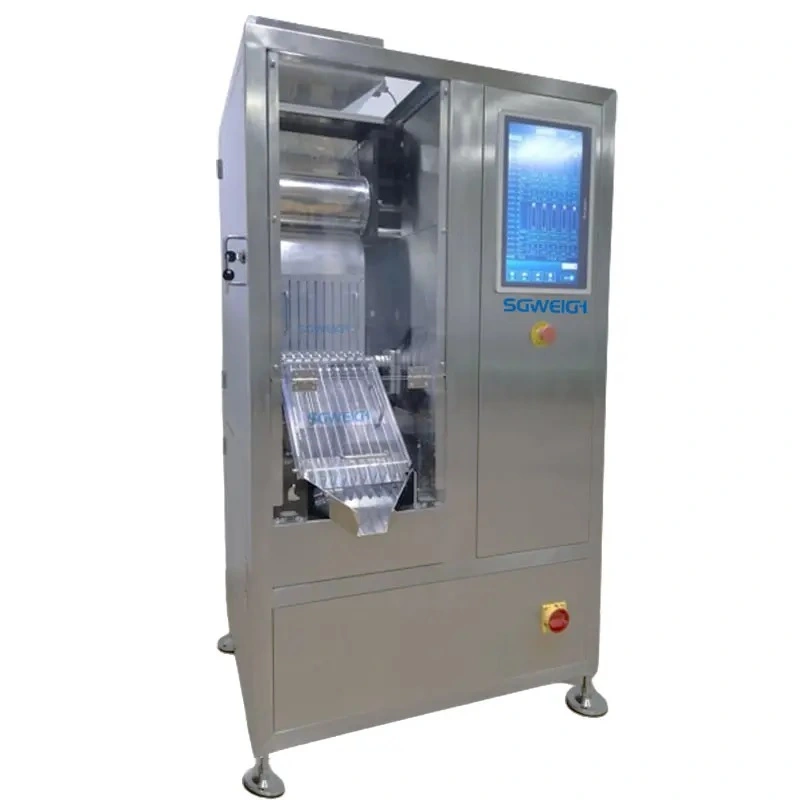 Pharmaceutical Checkweigher Connected to Tablet Press and De-duster - Tablets and Capsules Weight Inspection