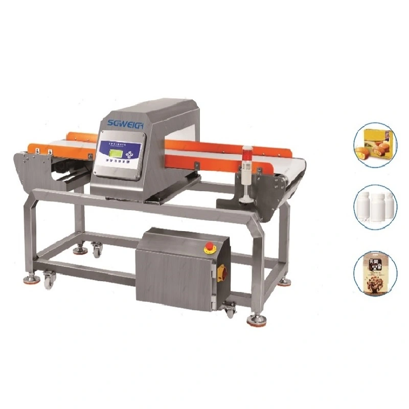 Assembly Line Semi-Finished Product Conveyor Belt Automatic Food Metal Detector Machine