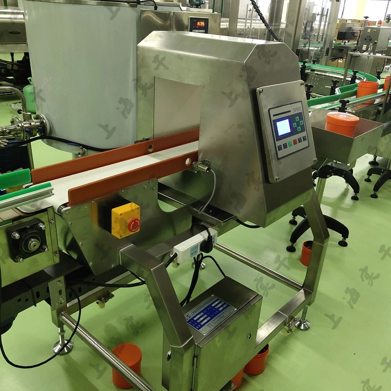 Assembly Line Semi-Finished Product Conveyor Belt Automatic Food Metal Detector Machine