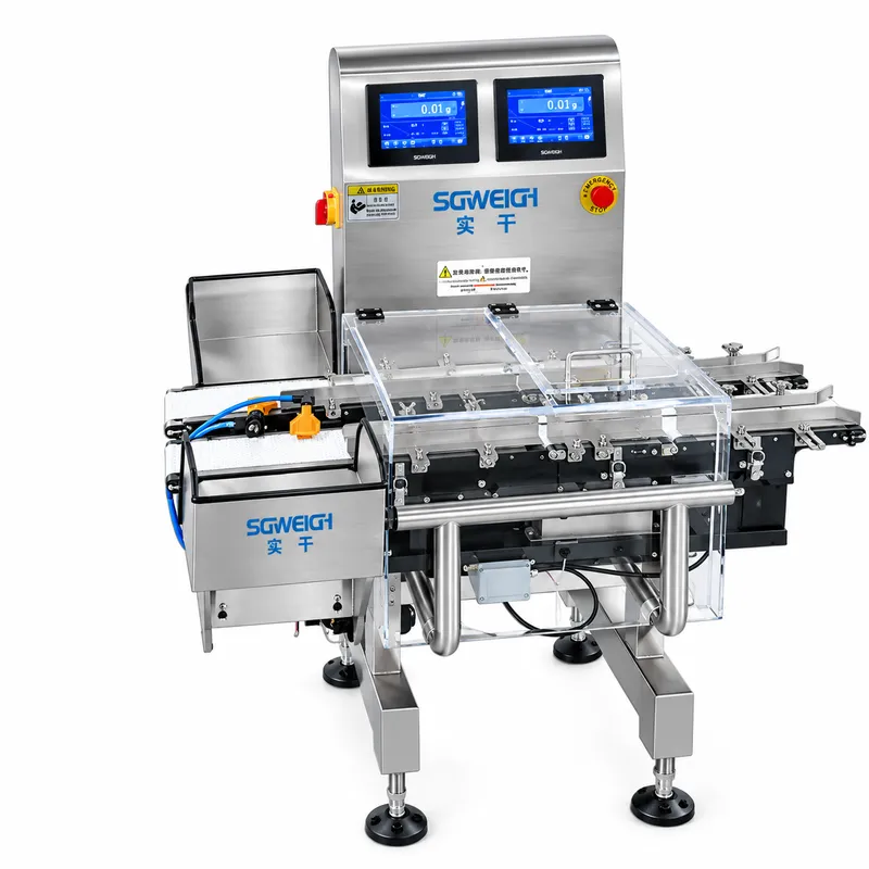 High Speed Dual-lane Stick Packs Checkweigher Small Package 2 Lines Conveyor Belt Scale