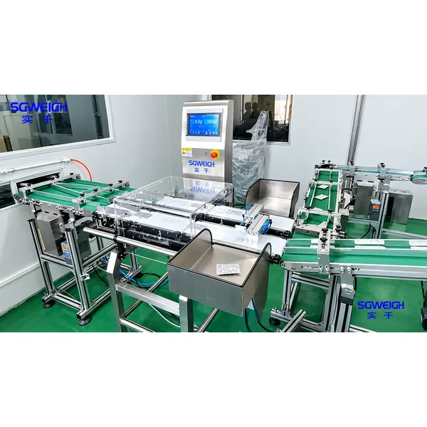 High Speed Dual-lane Stick Packs Checkweigher Small Package 2 Lines Conveyor Belt Scale
