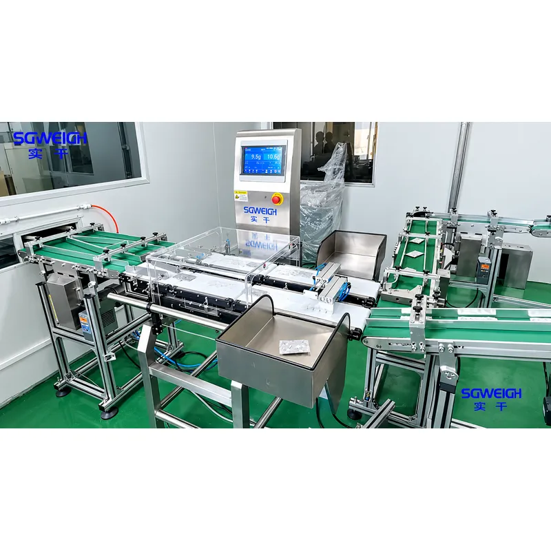 High Speed Dual-lane Stick Packs Checkweigher Small Package 2 Lines Conveyor Belt Scale