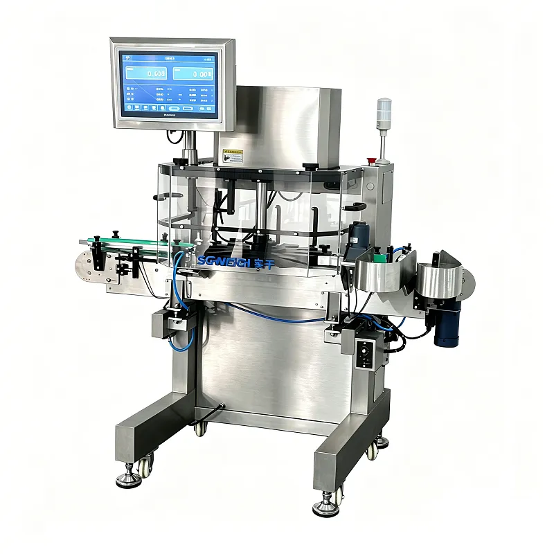 Automatic Bottle Aerosol Rotary Checkweigher for Cosmetic/Pharma Bottle with Rejection System