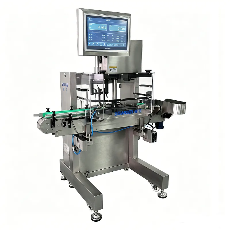 Automatic Bottle Aerosol Rotary Checkweigher for Cosmetic/Pharma Bottle with Rejection System