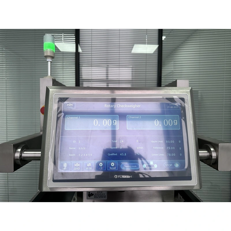 Automatic Bottle Aerosol Rotary Checkweigher for Cosmetic/Pharma Bottle with Rejection System
