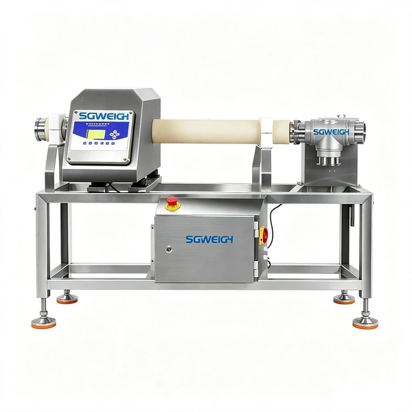 SG-ML80 Liquid Paste Juice Pipeline Metal Detector with Auto Rejection for Food Industry