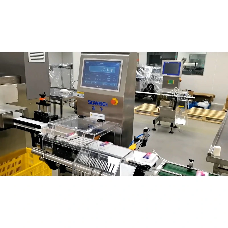 High Speed Medicine Packaging Boxes Checkweigher for Automatic Packaging Line