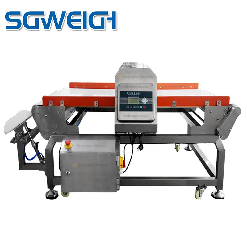 Industrial High Accuracy Bulk Puffed Food Conveyor Belt Metal Detector Machine