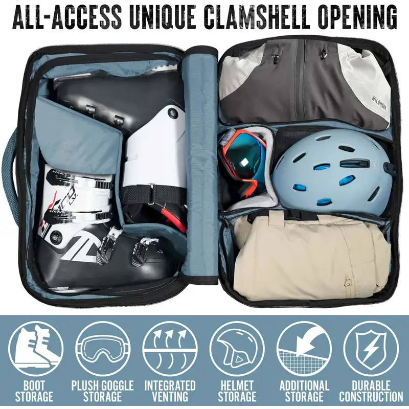 Waterproof large capacity skiing bag