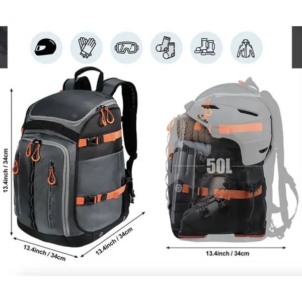 Waterproof large capacity skiing bag