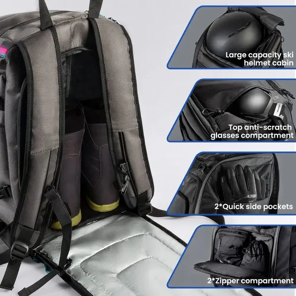 Waterproof large capacity skiing bag