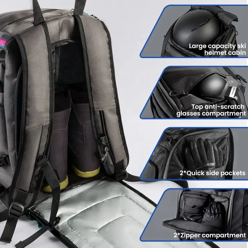Waterproof large capacity skiing bag