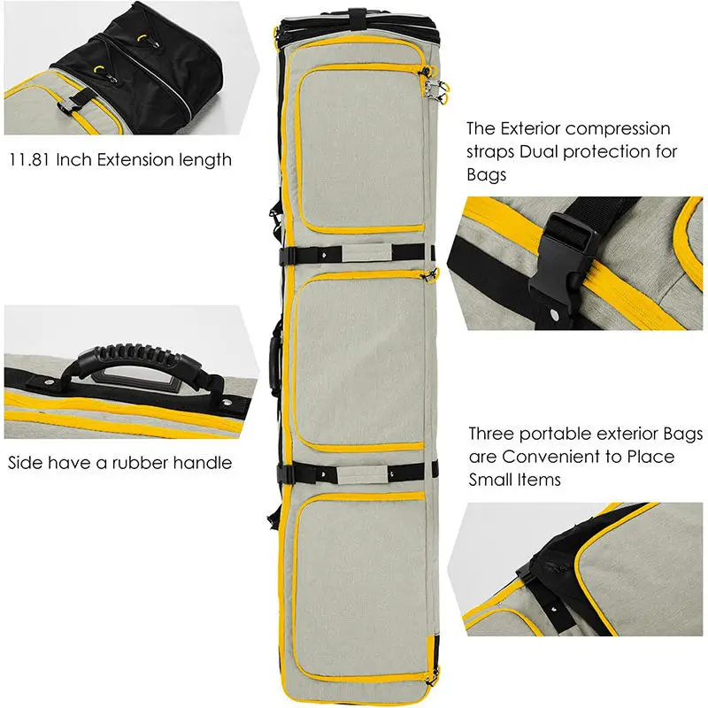 Waterproof large capacity skiing bag