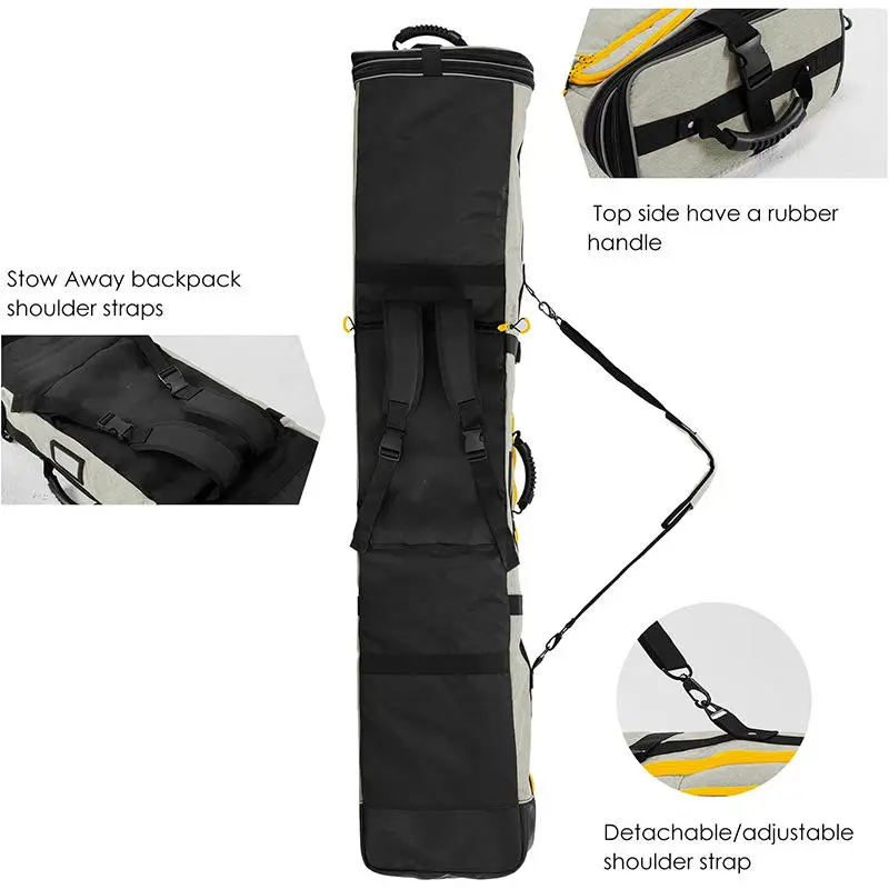 Waterproof large capacity skiing bag