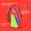 Durable Pickleball Backpack Adjustable Strap Breathable Sports Bag for Men Women Outdoor Game