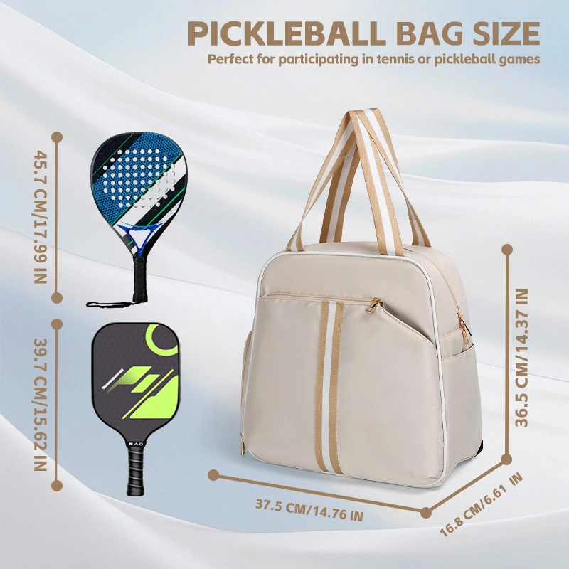 Durable Pickleball Backpack Adjustable Strap Breathable Sports Bag for Men Women Outdoor Game