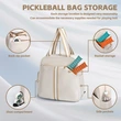 Durable Pickleball Backpack Adjustable Strap Breathable Sports Bag for Men Women Outdoor Game