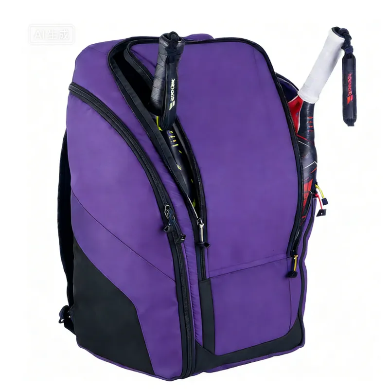 Padel Bag with Shoe Compartment Breathable Waterproof Travel Bag for Court Sports