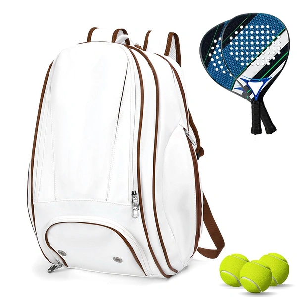 Padel Bag with Shoe Compartment Breathable Waterproof Travel Bag for Court Sports