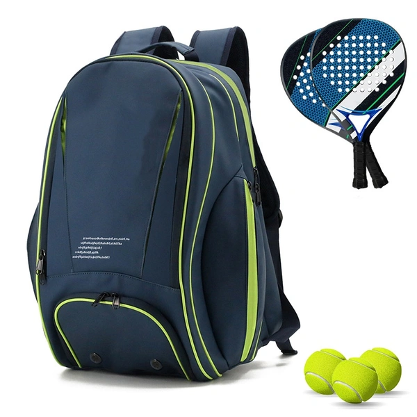 Padel Bag with Shoe Compartment Breathable Waterproof Travel Bag for Court Sports
