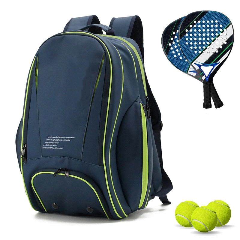 Padel Bag with Shoe Compartment Breathable Waterproof Travel Bag for Court Sports