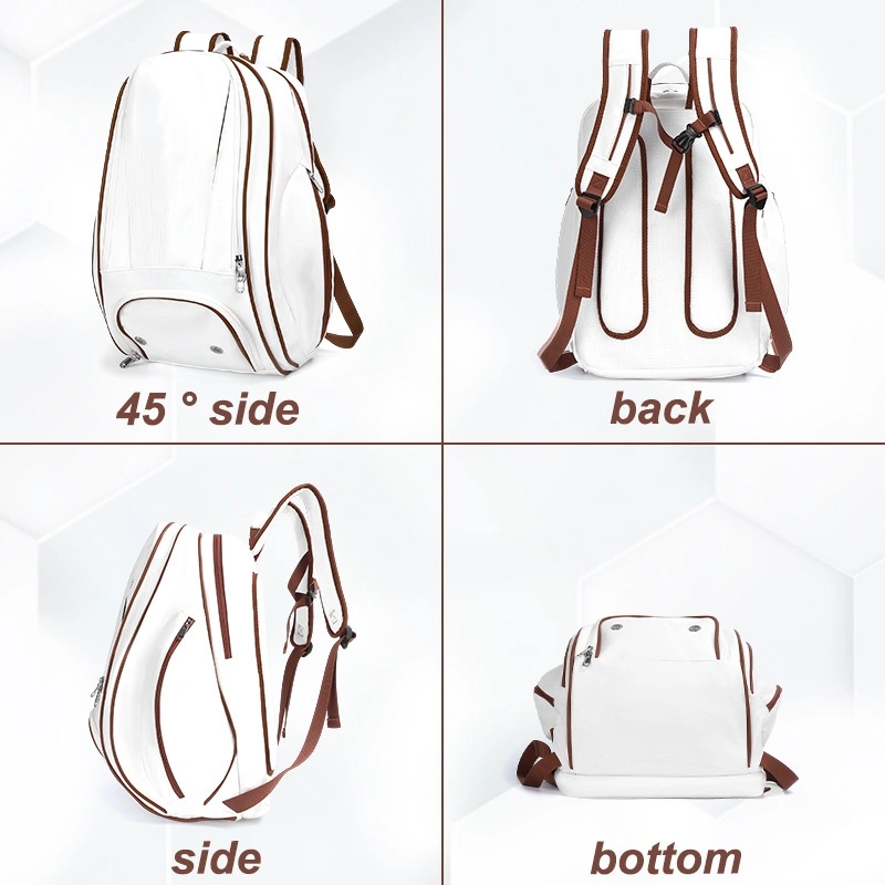 Padel Bag with Shoe Compartment Breathable Waterproof Travel Bag for Court Sports