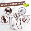 Padel Bag with Shoe Compartment Breathable Waterproof Travel Bag for Court Sports