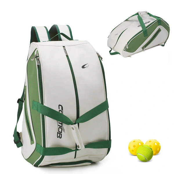 Padel Bag with Shoe Compartment Breathable Waterproof Travel Bag for Court Sports