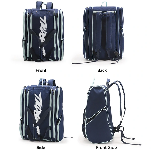 Padel Bag with Shoe Compartment Breathable Waterproof Travel Bag for Court Sports