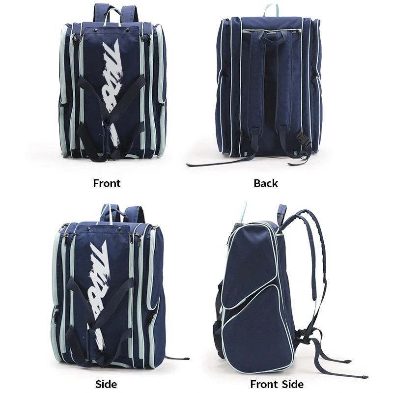 Padel Bag with Shoe Compartment Breathable Waterproof Travel Bag for Court Sports