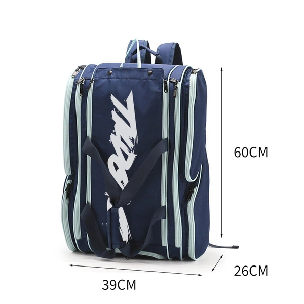 Padel Bag with Shoe Compartment Breathable Waterproof Travel Bag for Court Sports