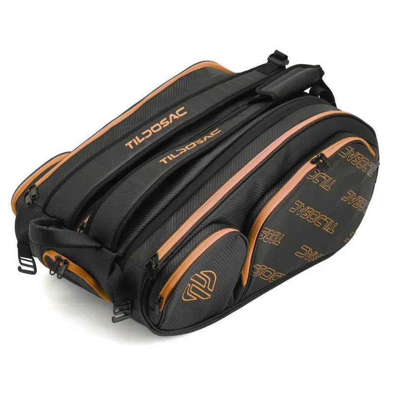 Padel Bag with Shoe Compartment Breathable Waterproof Travel Bag for Court Sports