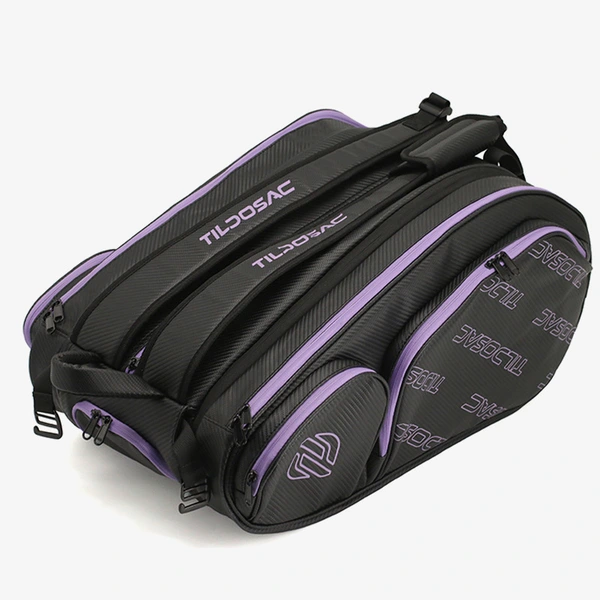 Padel Bag with Shoe Compartment Breathable Waterproof Travel Bag for Court Sports