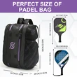 Padel Bag with Shoe Compartment Breathable Waterproof Travel Bag for Court Sports