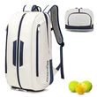 Padel Bag with Shoe Compartment Breathable Waterproof Travel Bag for Court Sports