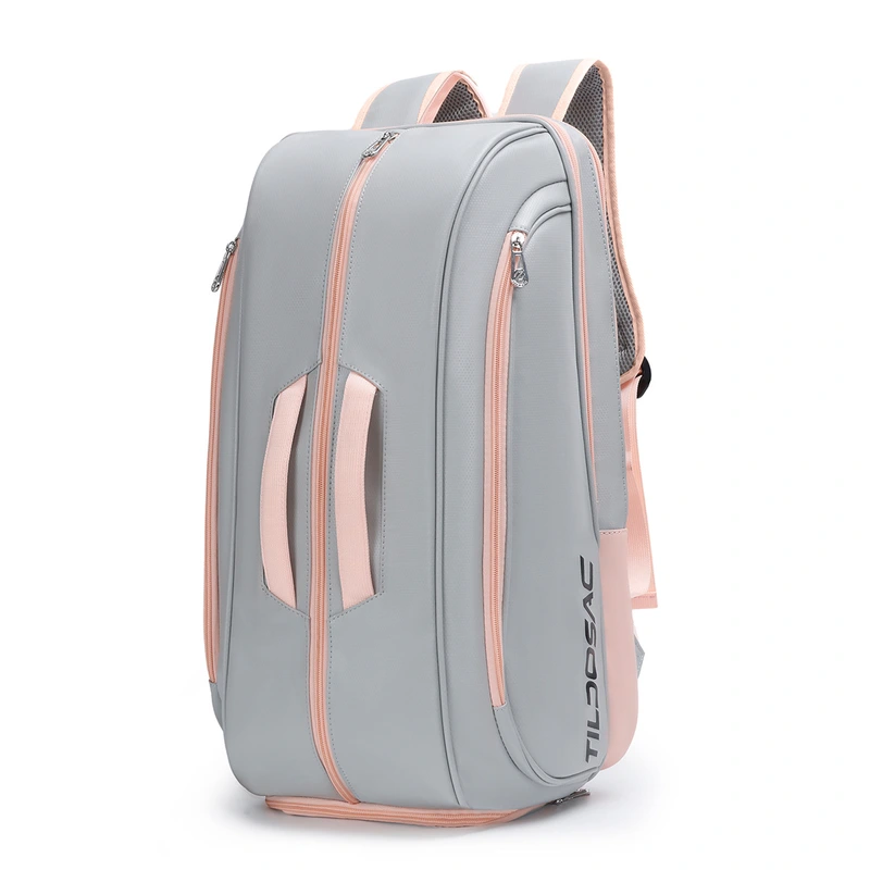 Padel Bag with Shoe Compartment Breathable Waterproof Travel Bag for Court Sports