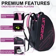 Padel Bag with Shoe Compartment Breathable Waterproof Travel Bag for Court Sports