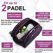 Padel Bag with Shoe Compartment Breathable Waterproof Travel Bag for Court Sports