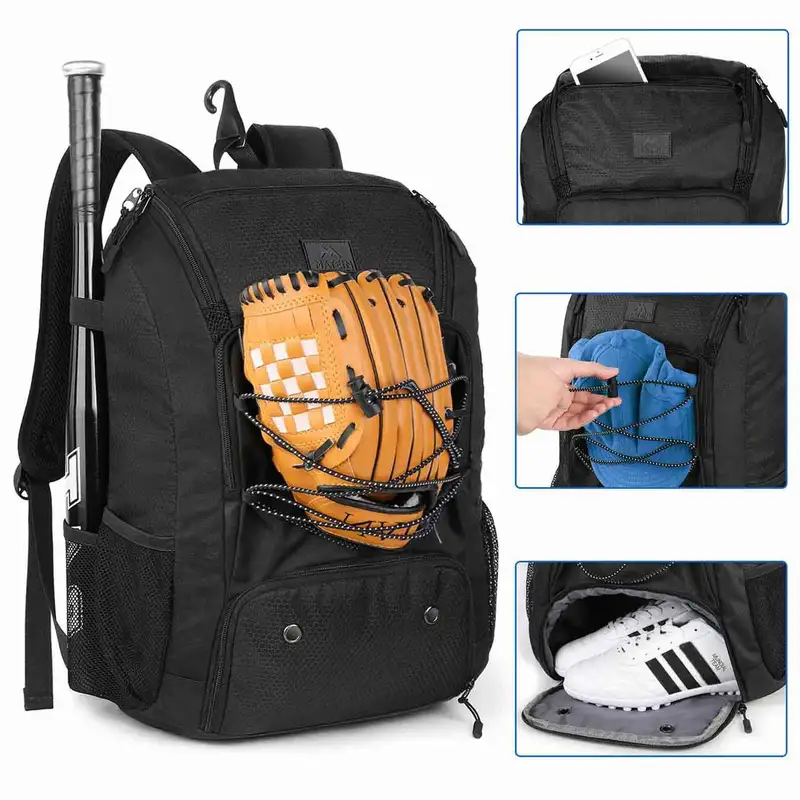 Custom Logo Baseball Bat Bag Portable Multi Compartment Softball Gear Bag